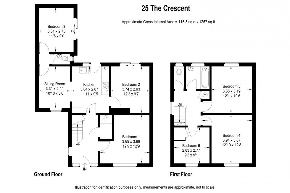Floorplan for The Crescent, Egham