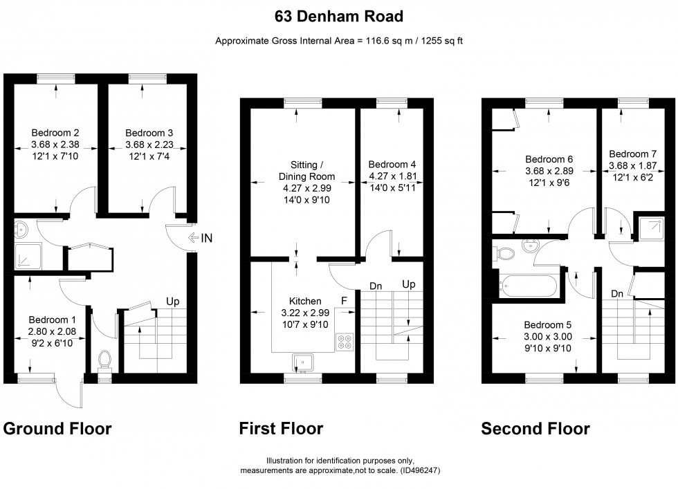 Floorplan for Denham Road, Egham
