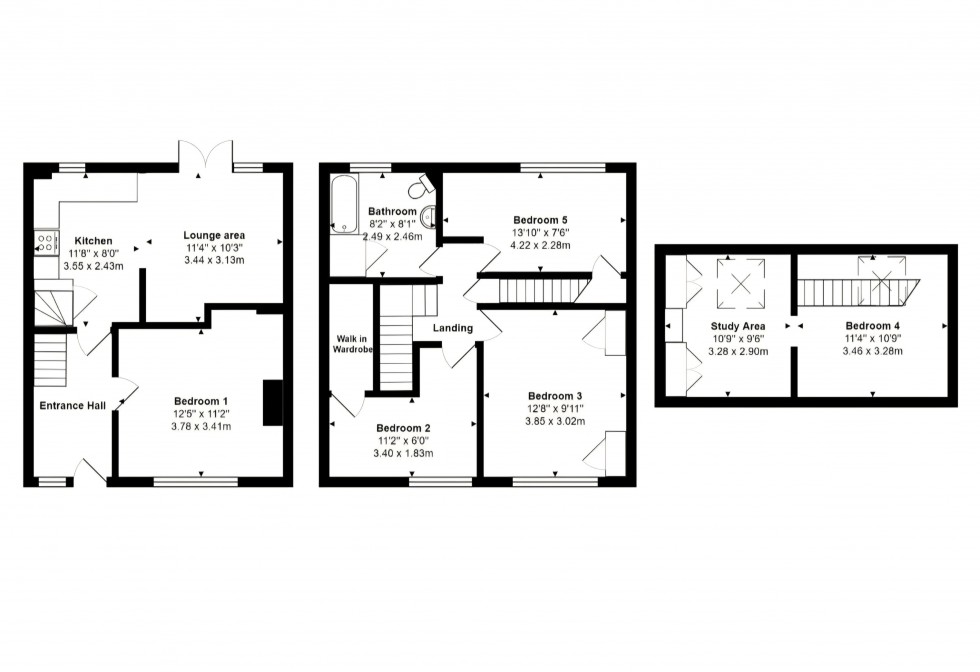 Floorplan for Larchwood Drive, Englefield Green, Egham